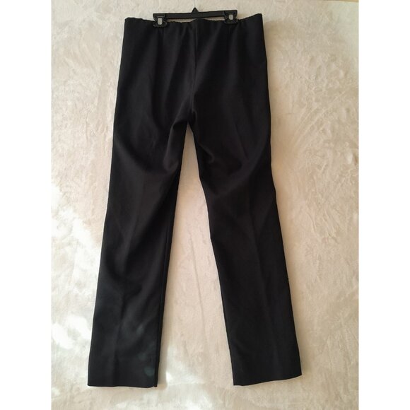 J. Jill Essential Cotton Stretch Pants Size 10 Black Minimalist Capsule - Picture 3 of 10